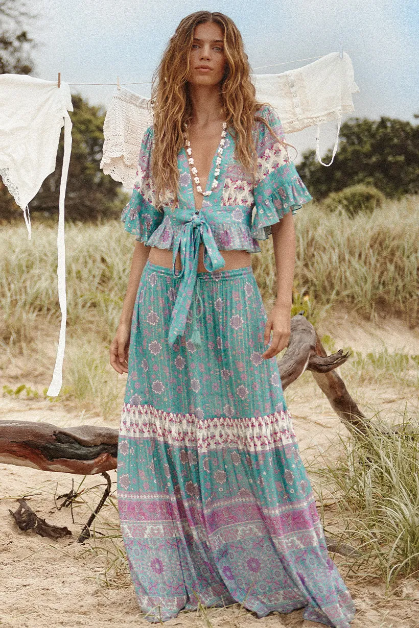 Lovers Beach Maxi Skirt sold by Spell product image thumbnail 3
