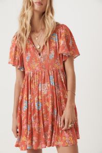 Meadowland Flutter Sleeve Mini Dress sold by Spell