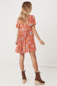 Meadowland Flutter Sleeve Mini Dress sold by Spell