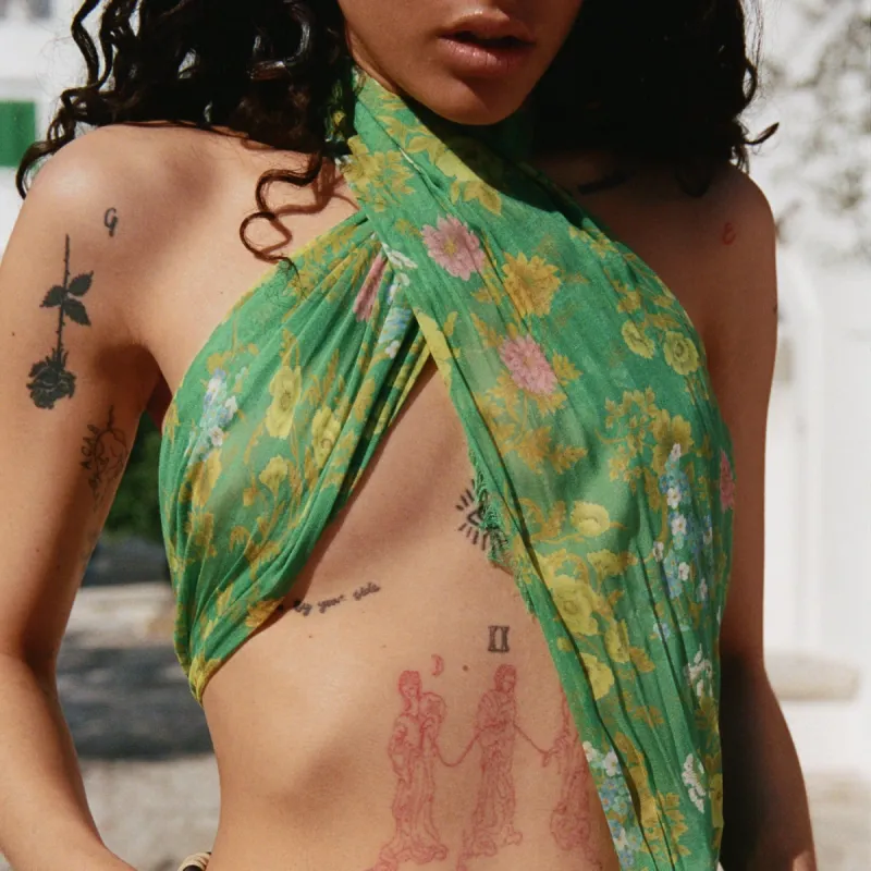 Flora Travel Scarf sold by Spell