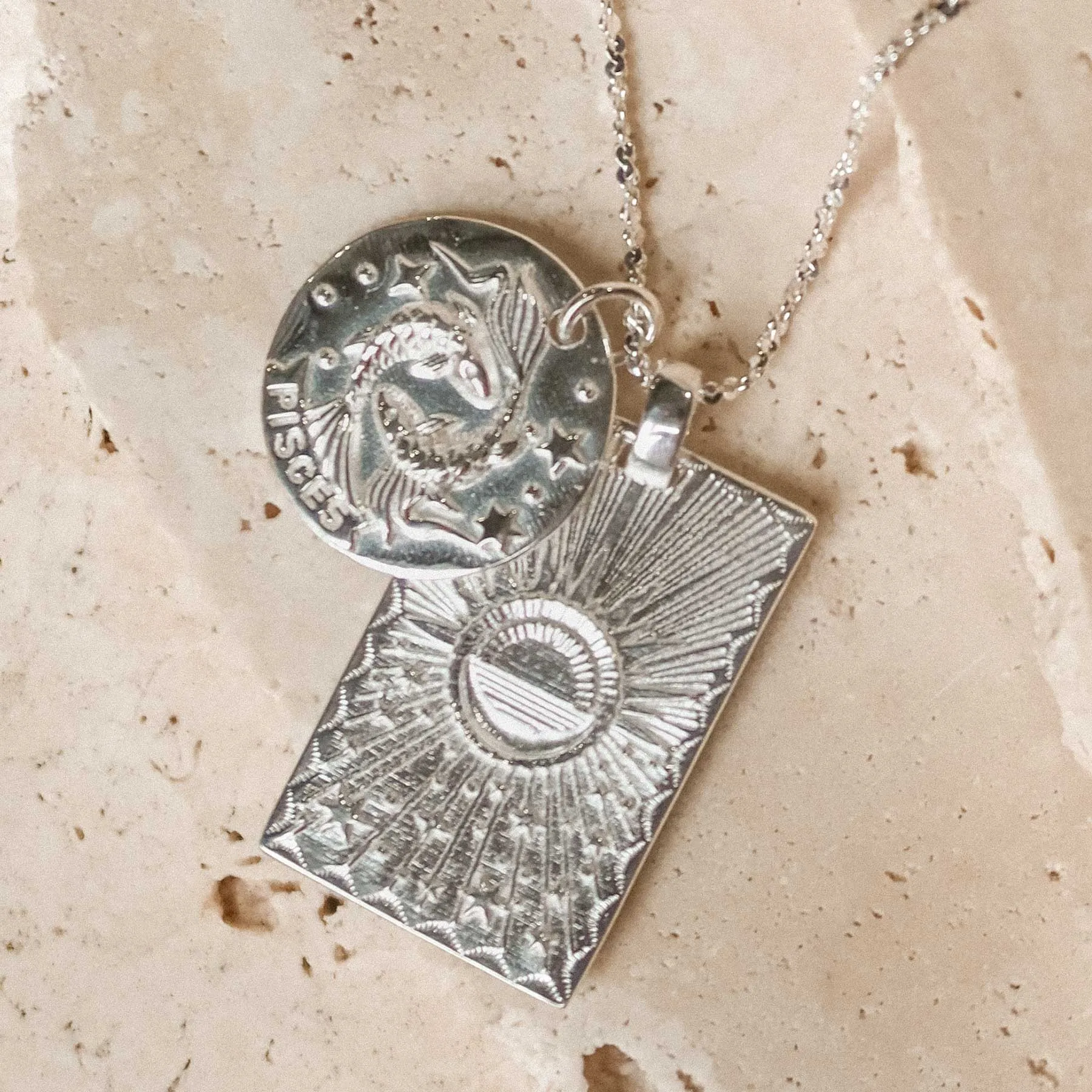 Pisces Stargazer Zodiac Necklace sold by Spell