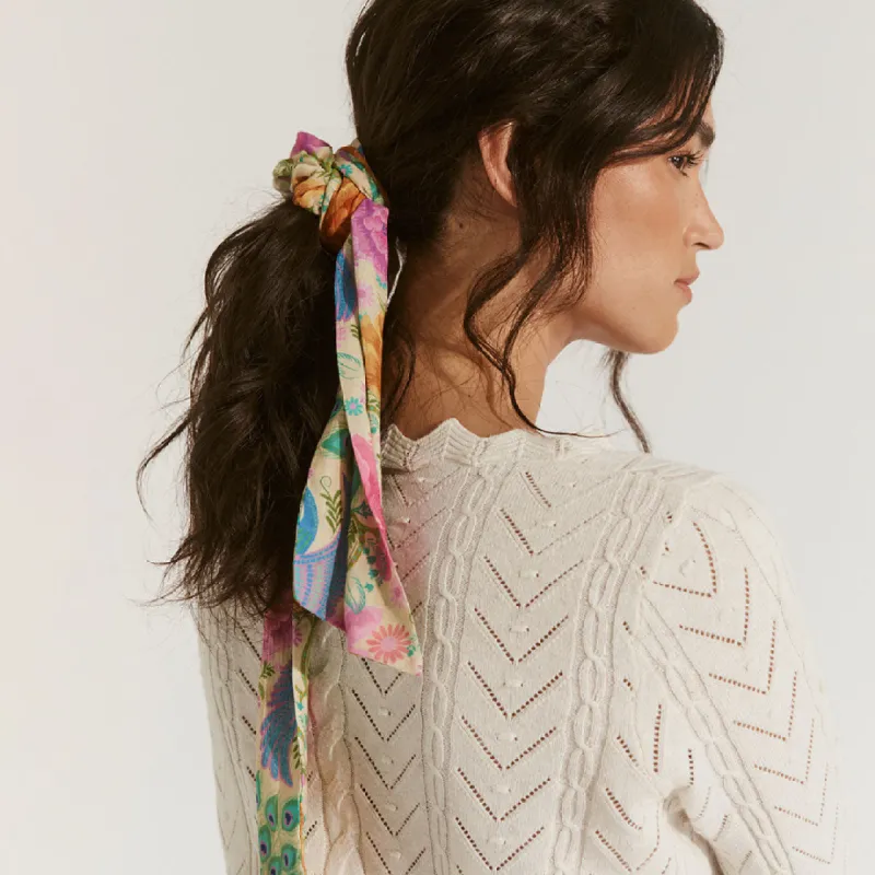 Bohème Scrunchie with Tie sold by Spell