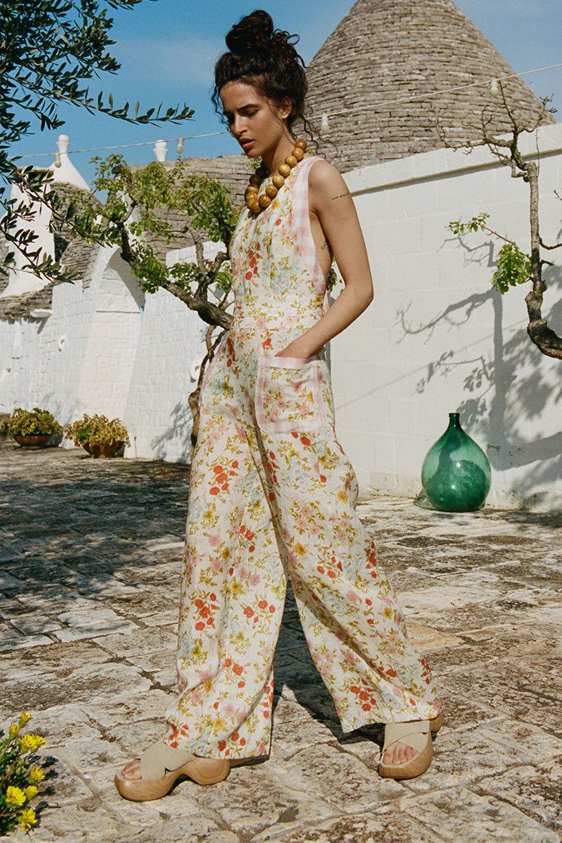 Flora Linen Jumpsuit sold by Spell product image thumbnail 2