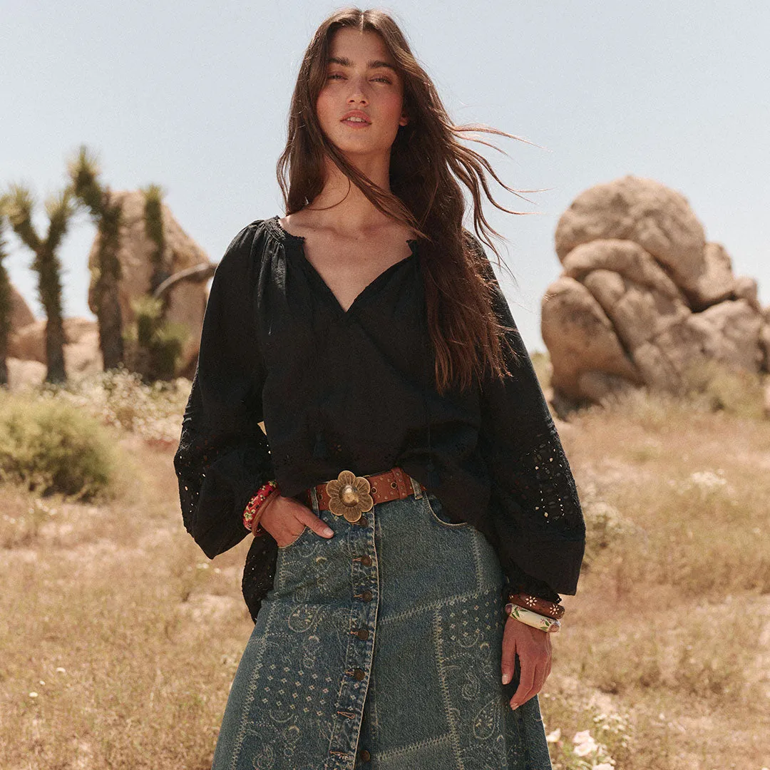 Love in the Afternoon Lace Blouse sold by Spell