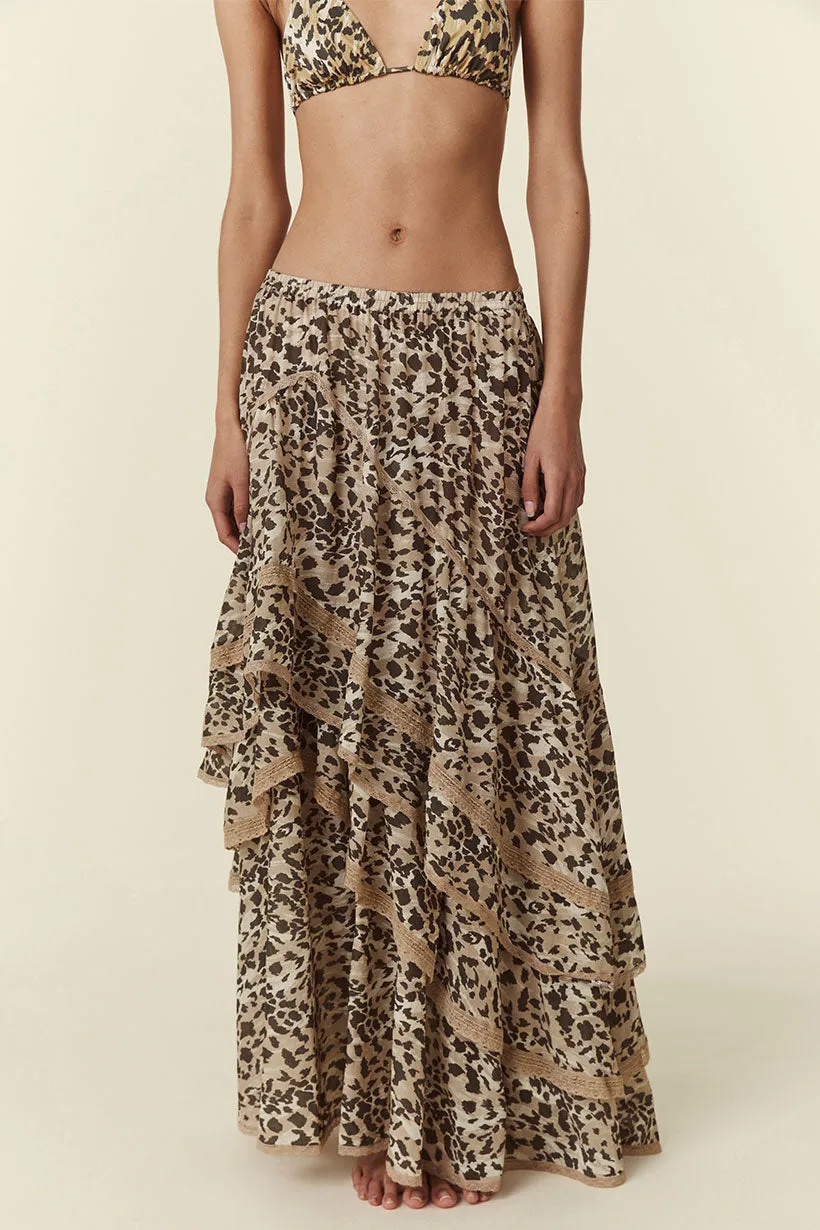 Belle Mare Ruffle Maxi Skirt sold by Spell product image thumbnail 5