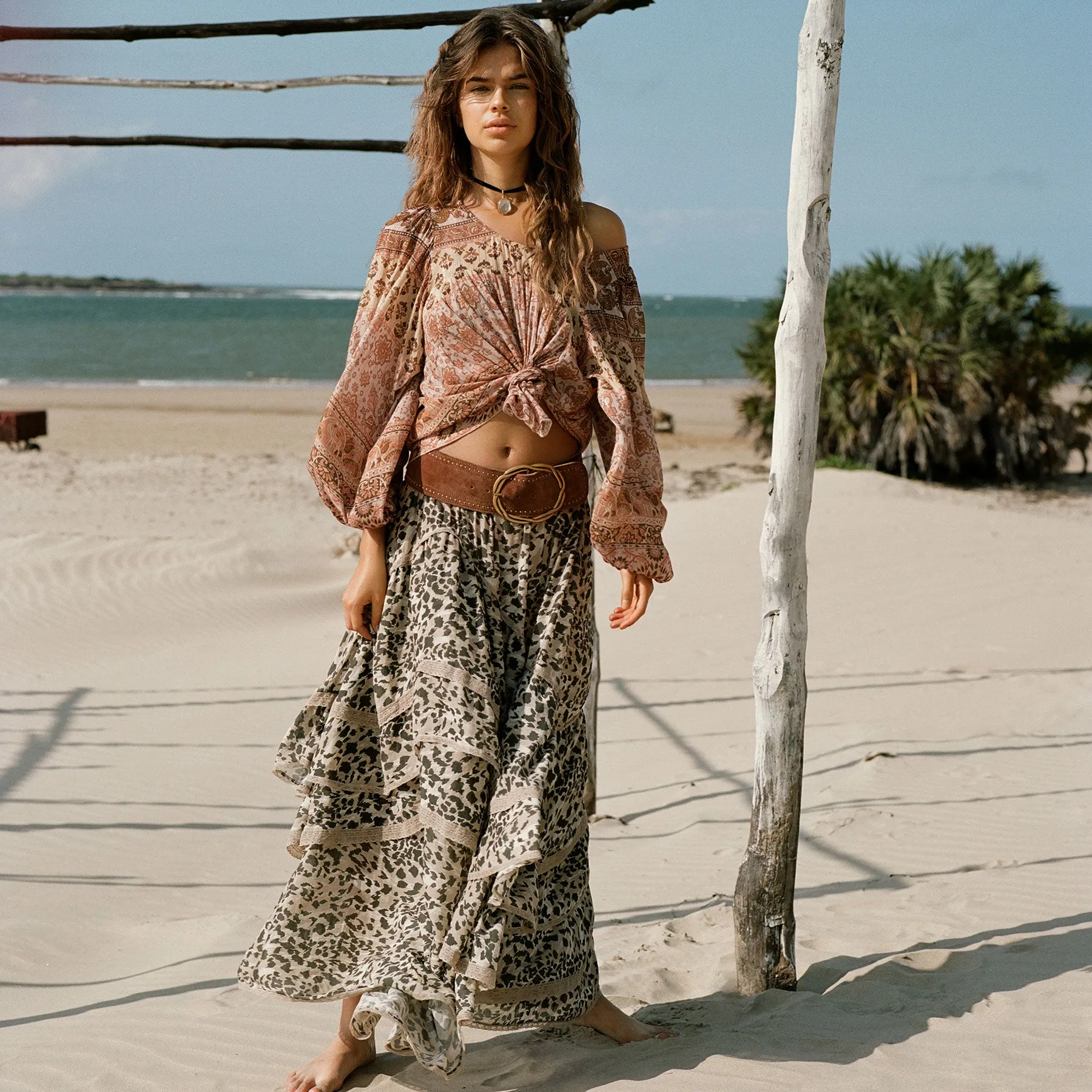 Belle Mare Ruffle Maxi Skirt | Parallel