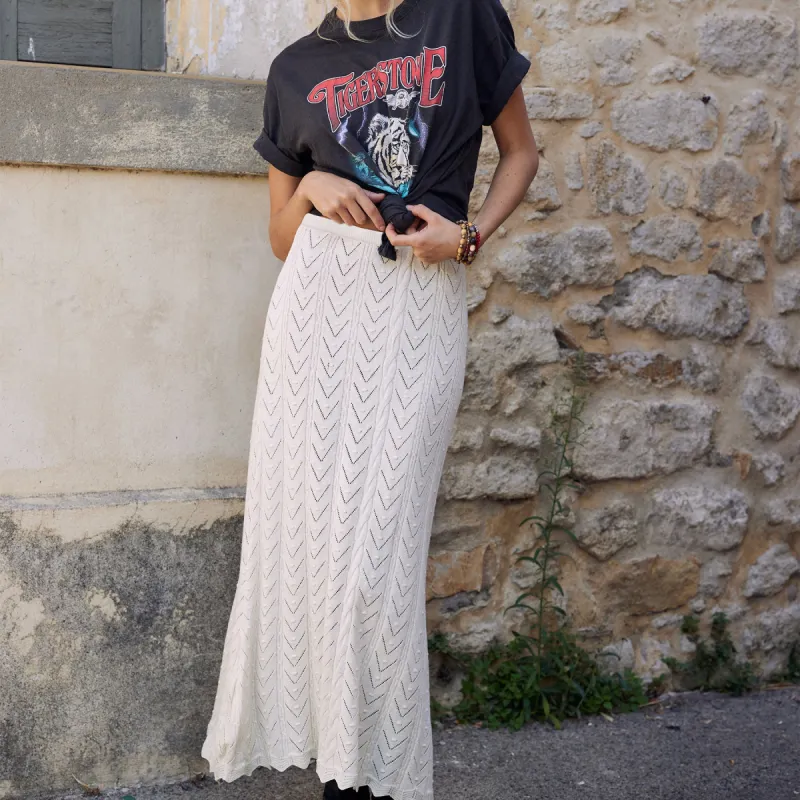 Lou Lou Knit Midi Skirt sold by Spell