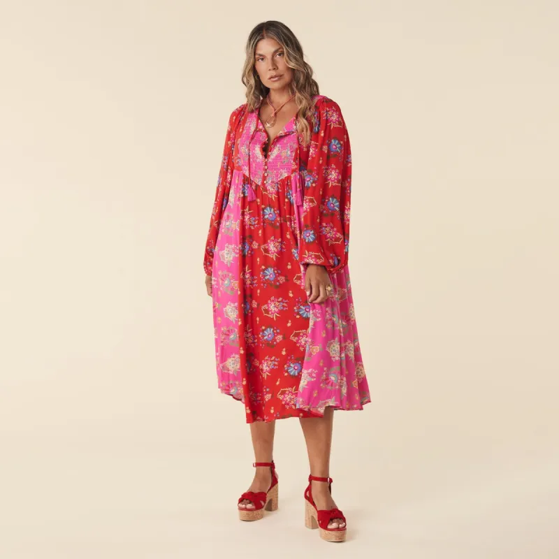 Solstice Boho Midi Dress sold by Spell