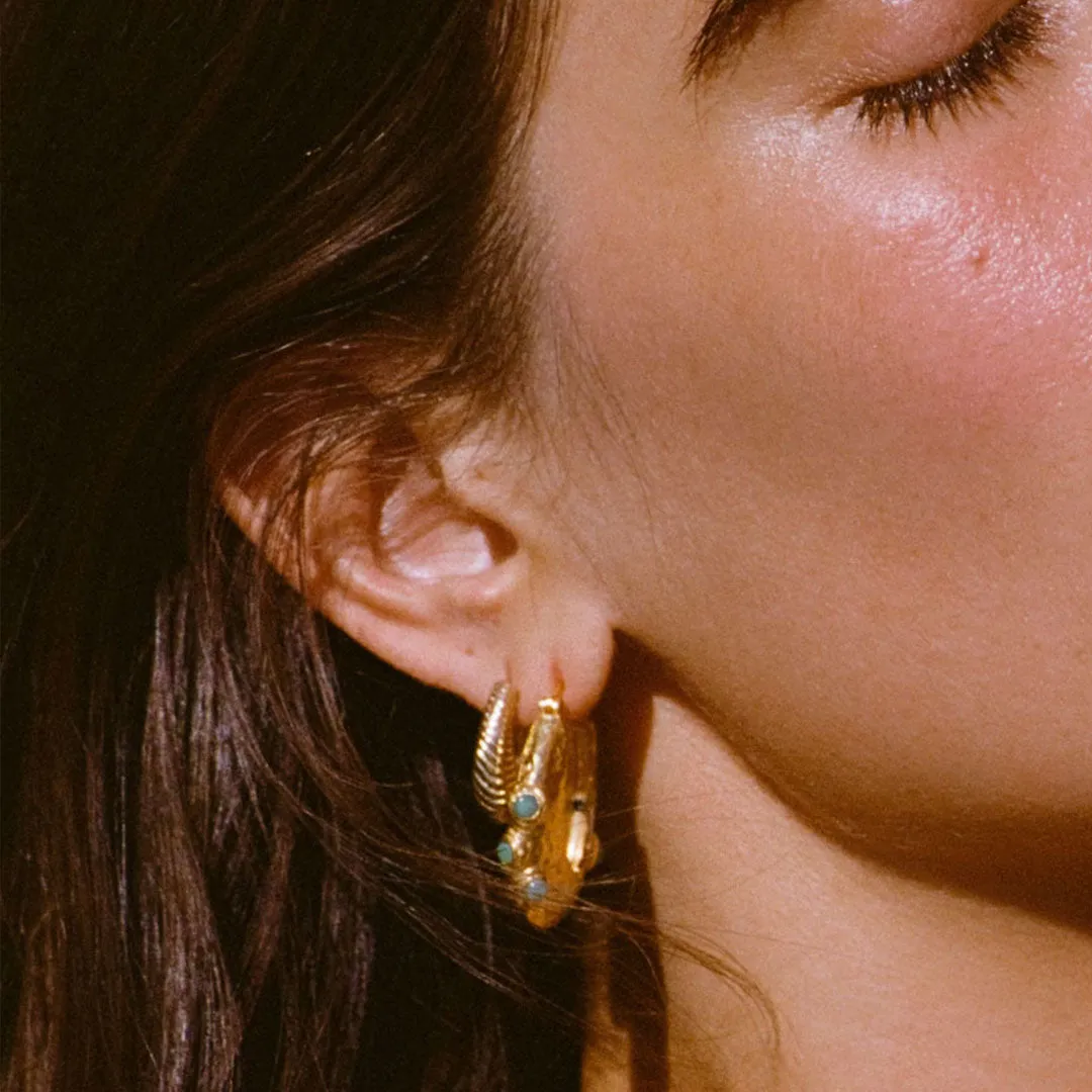 Desert Flower Stone Earrings sold by Spell