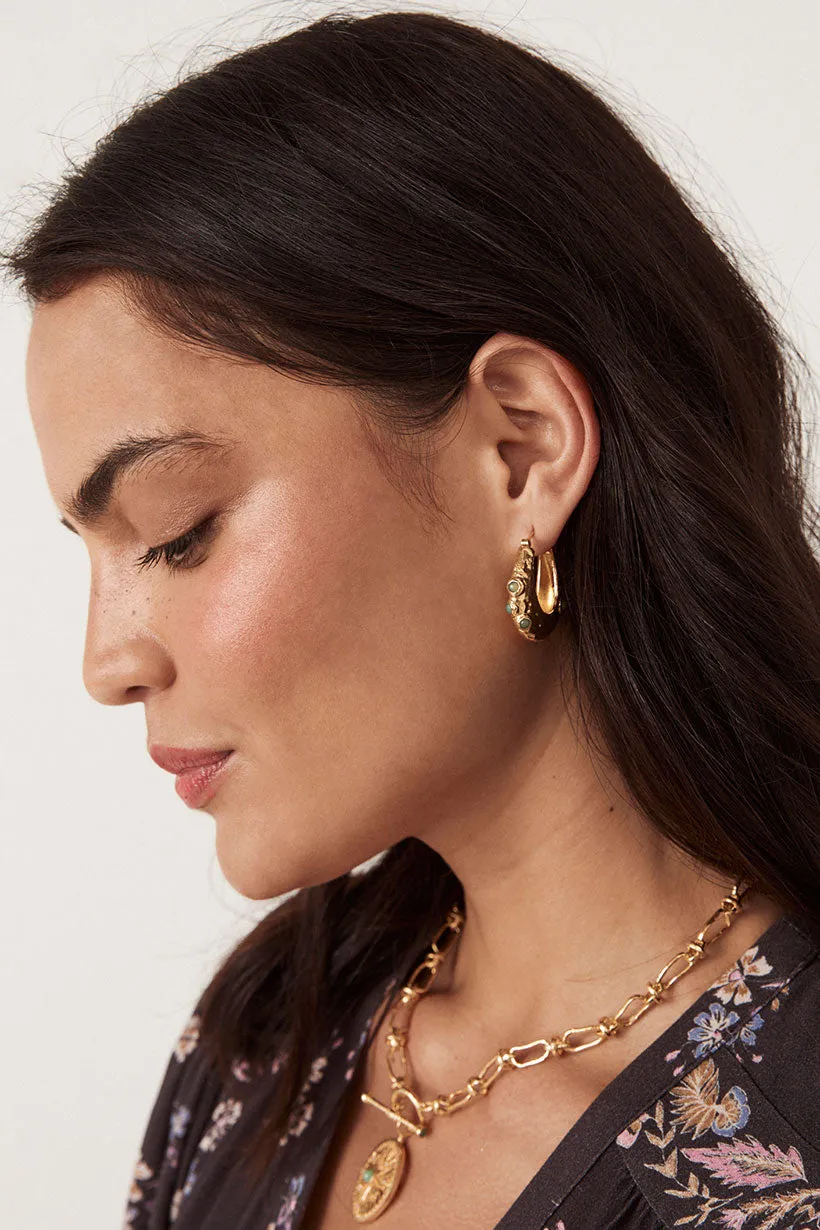 Desert Flower Stone Earrings sold by Spell product image thumbnail 3