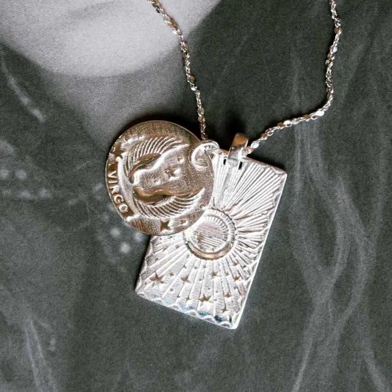 Virgo Stargazer Zodiac Necklace sold by Spell