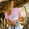 Peaches Biker Tee sold by Spell