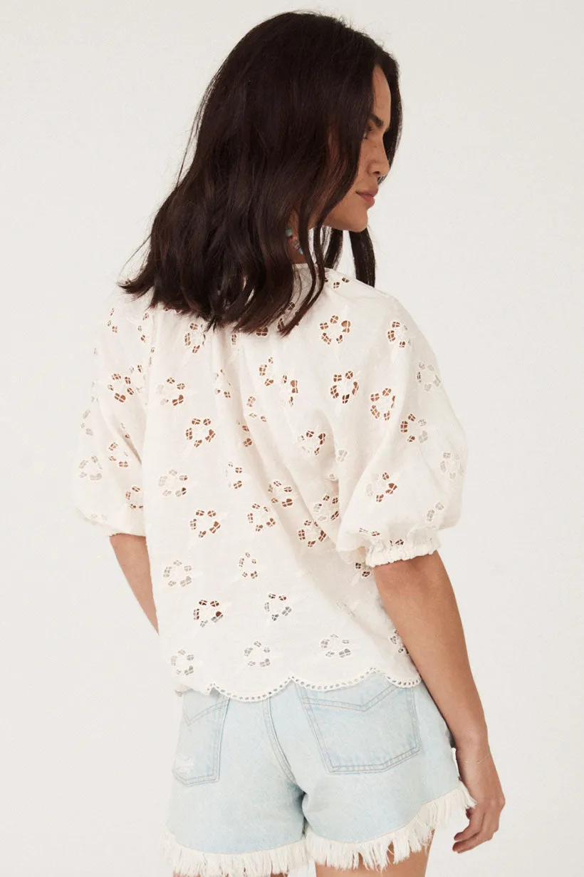 Love Note Broderie Blouse sold by Spell product image thumbnail 3