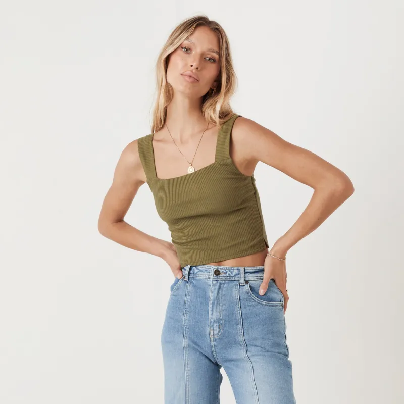Mazzy Ribbed Top sold by Spell