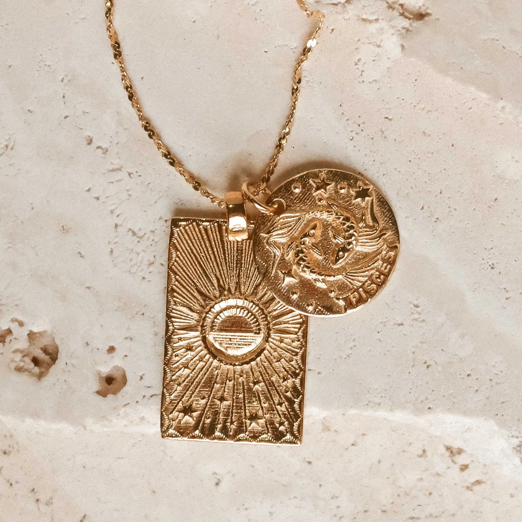 Stargazer Zodiac Necklace - Gold sold by Spell