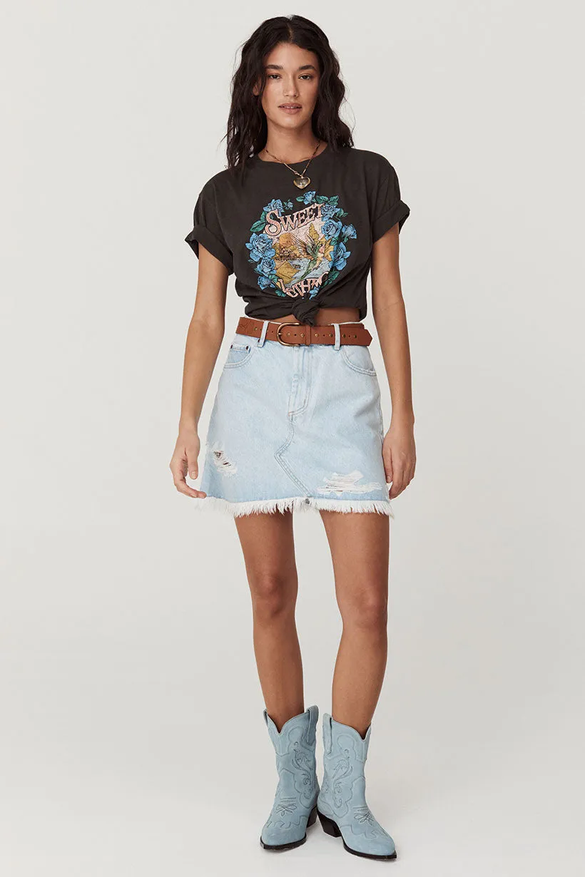 Daydreamer Denim Mini Skirt sold by Spell product image thumbnail 4