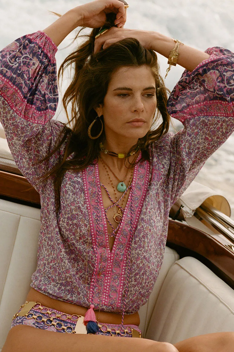 Little Bird Lace Up Blouse sold by Spell product image thumbnail 2