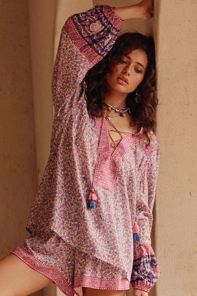 Little Bird Lace Up Blouse sold by Spell product image thumbnail 3