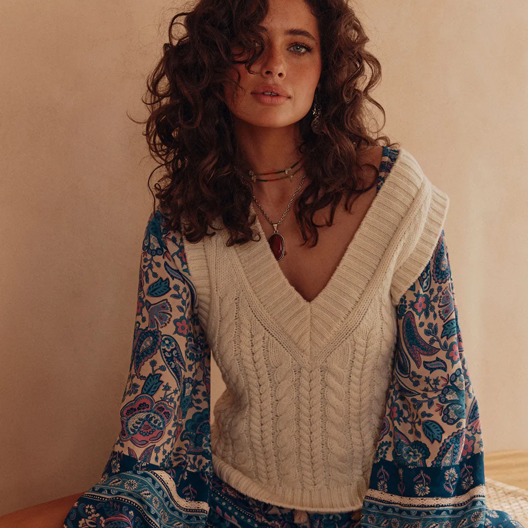 Rolling Hills Knit Vest sold by Spell