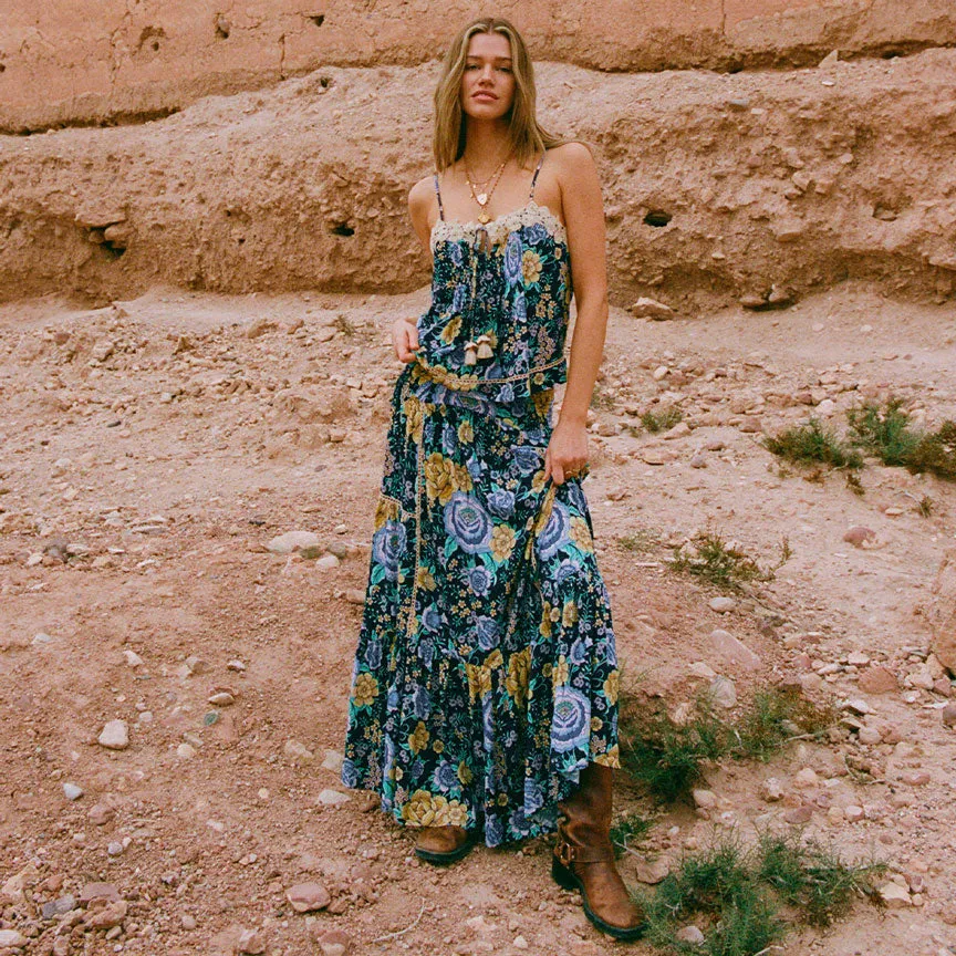 Full Bloom Maxi Skirt sold by Spell