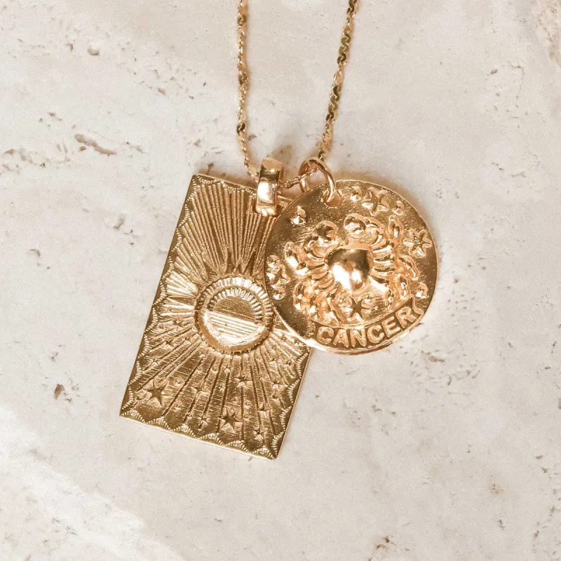 Cancer Stargazer Zodiac Necklace sold by Spell