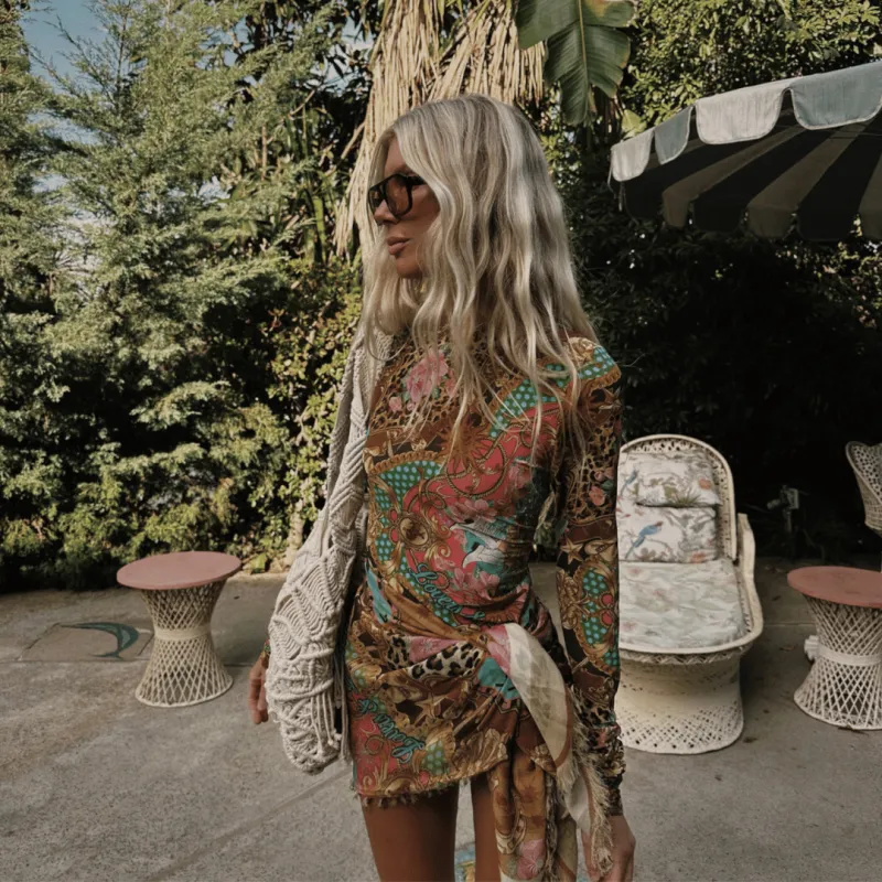 Lovers & Dreamers Mesh Long Sleeve Top sold by Spell