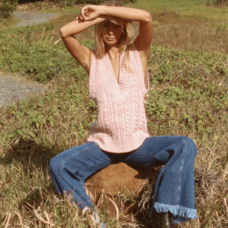 Rolling Hills Knit Vest sold by Spell