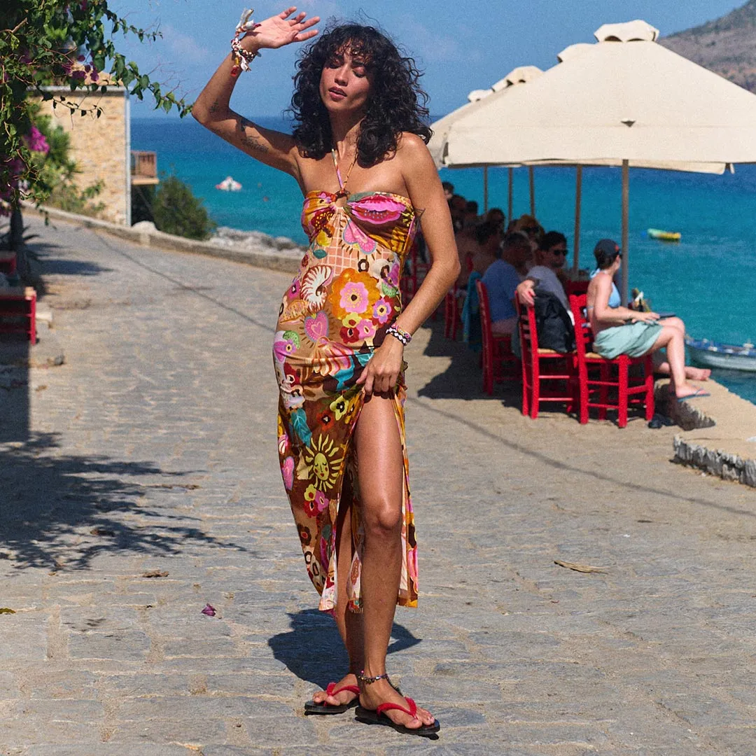 Birth of Venus Strapless Dress sold by Spell