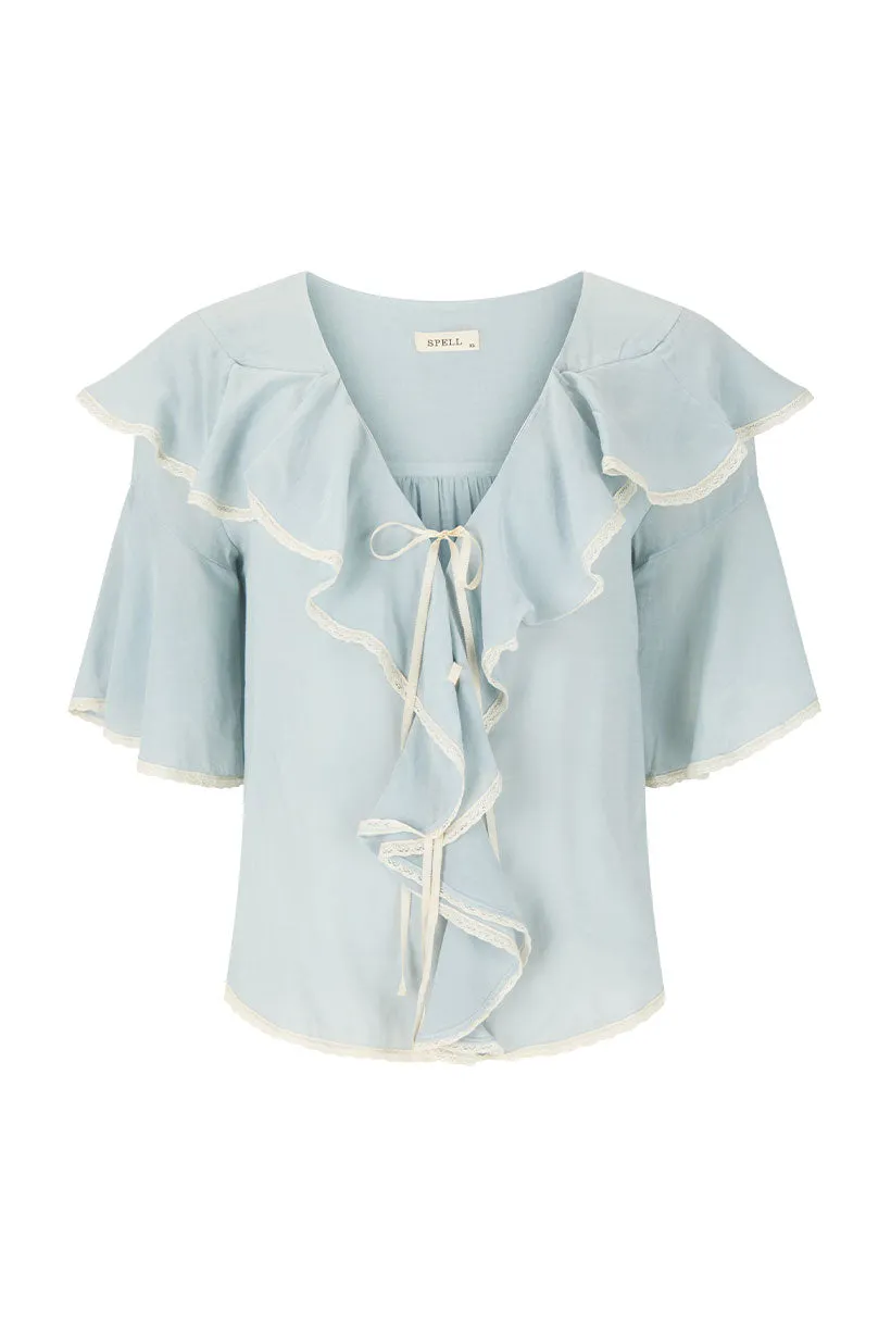Bluebird Ruffle Blouse sold by Spell product image thumbnail 5