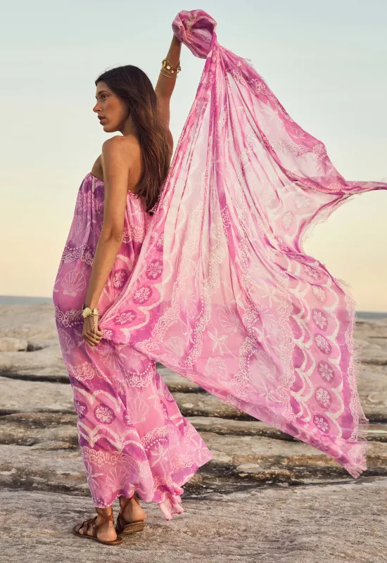 Mermaid Cove Travel Scarf made by Spell