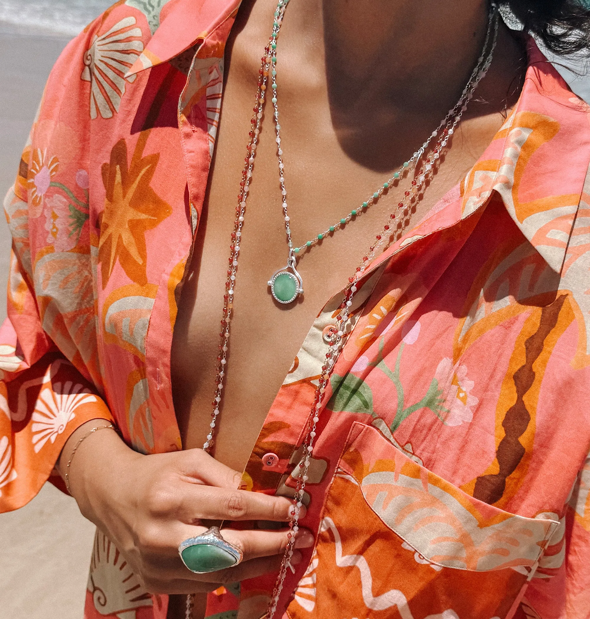 Atelier Long Beaded Chain Necklace sold by Spell product image thumbnail 3