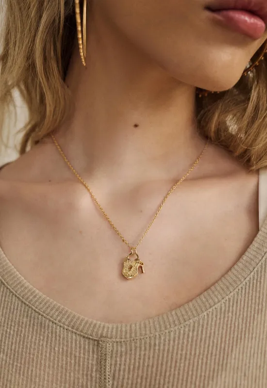 Love Lock Charm Necklace made by Spell