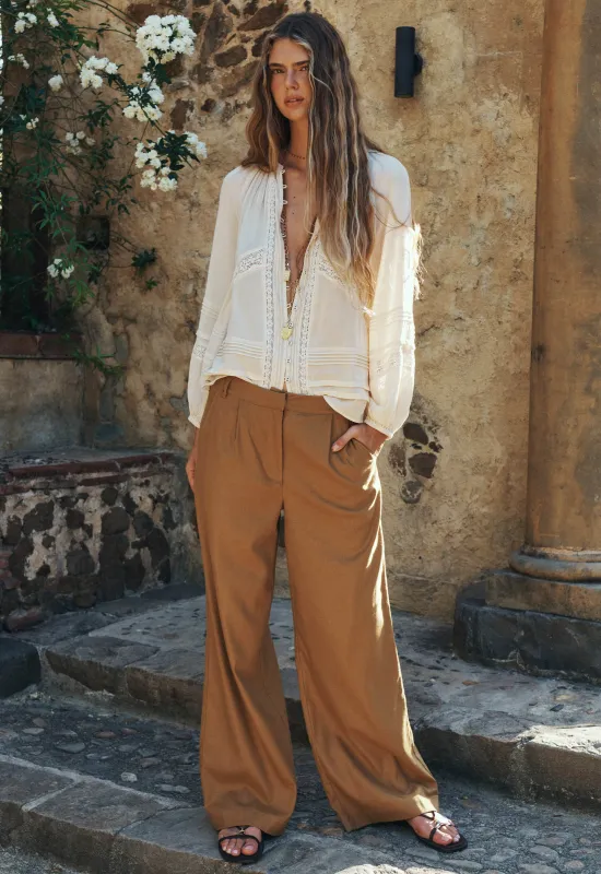 London Pleated Pant made by Spell