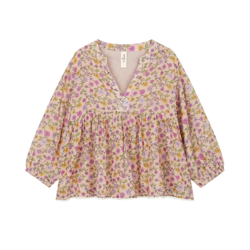 Little Spell Mossy Blouse sold by Spell