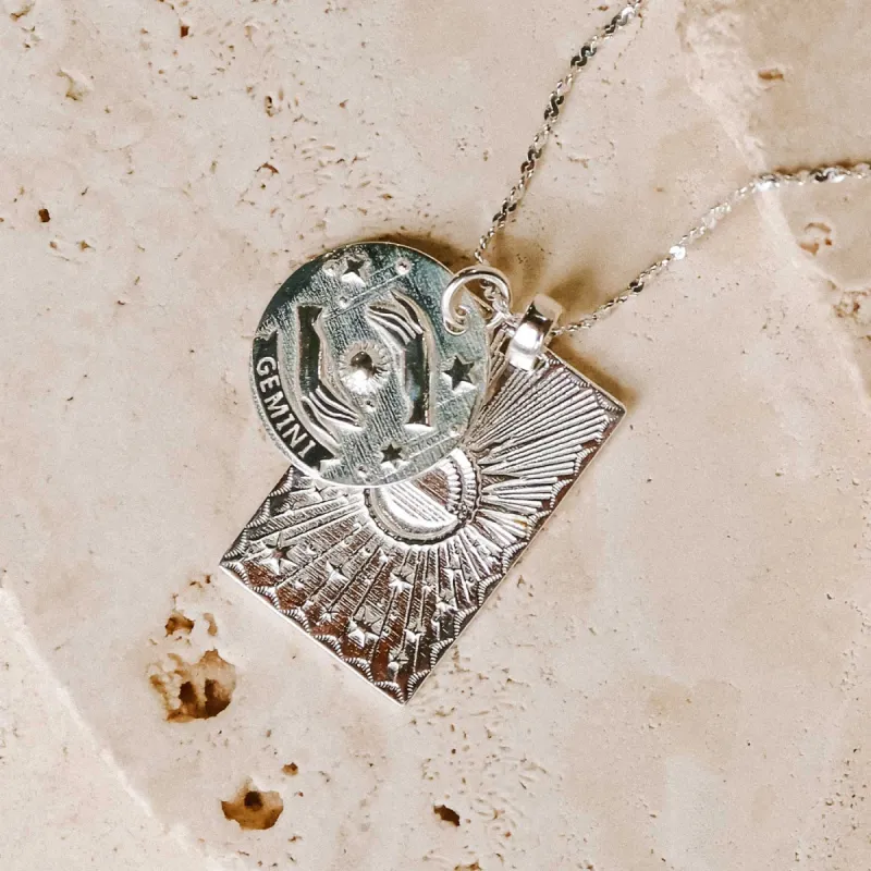 Gemini Stargazer Zodiac Necklace sold by Spell