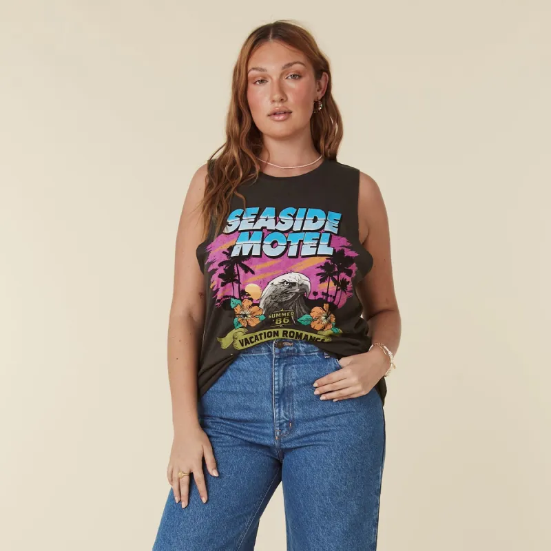 Seaside Motel Muscle Tank sold by Spell