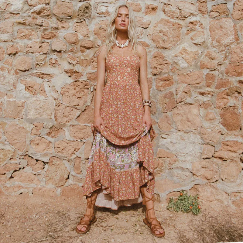 Sienna Strappy Maxi Dress sold by Spell