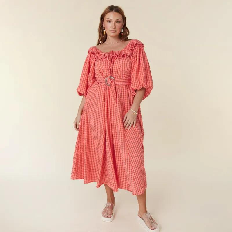 Strawberry Fields Midi Dress sold by Spell