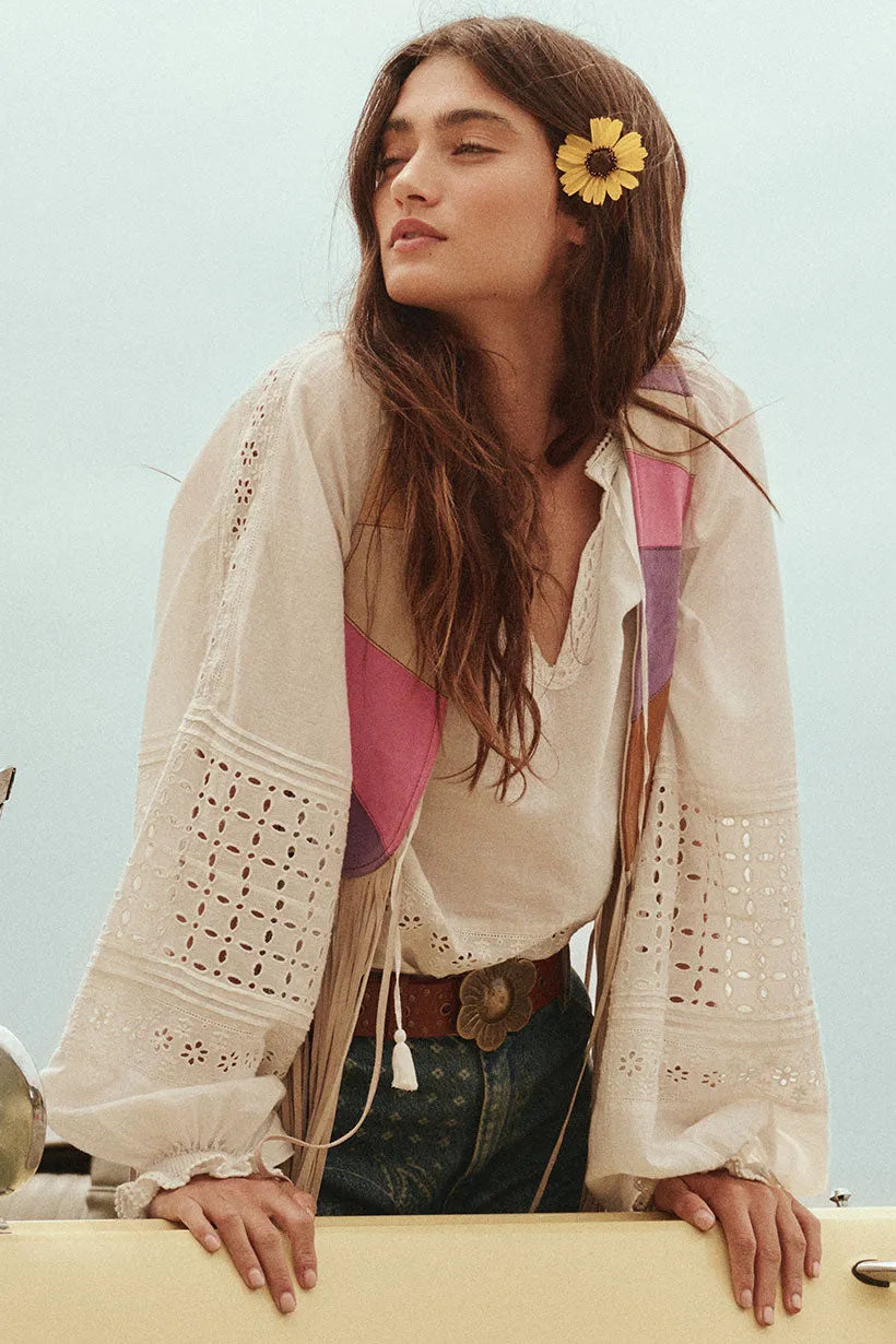 Love in the Afternoon Lace Blouse sold by Spell product image thumbnail 2