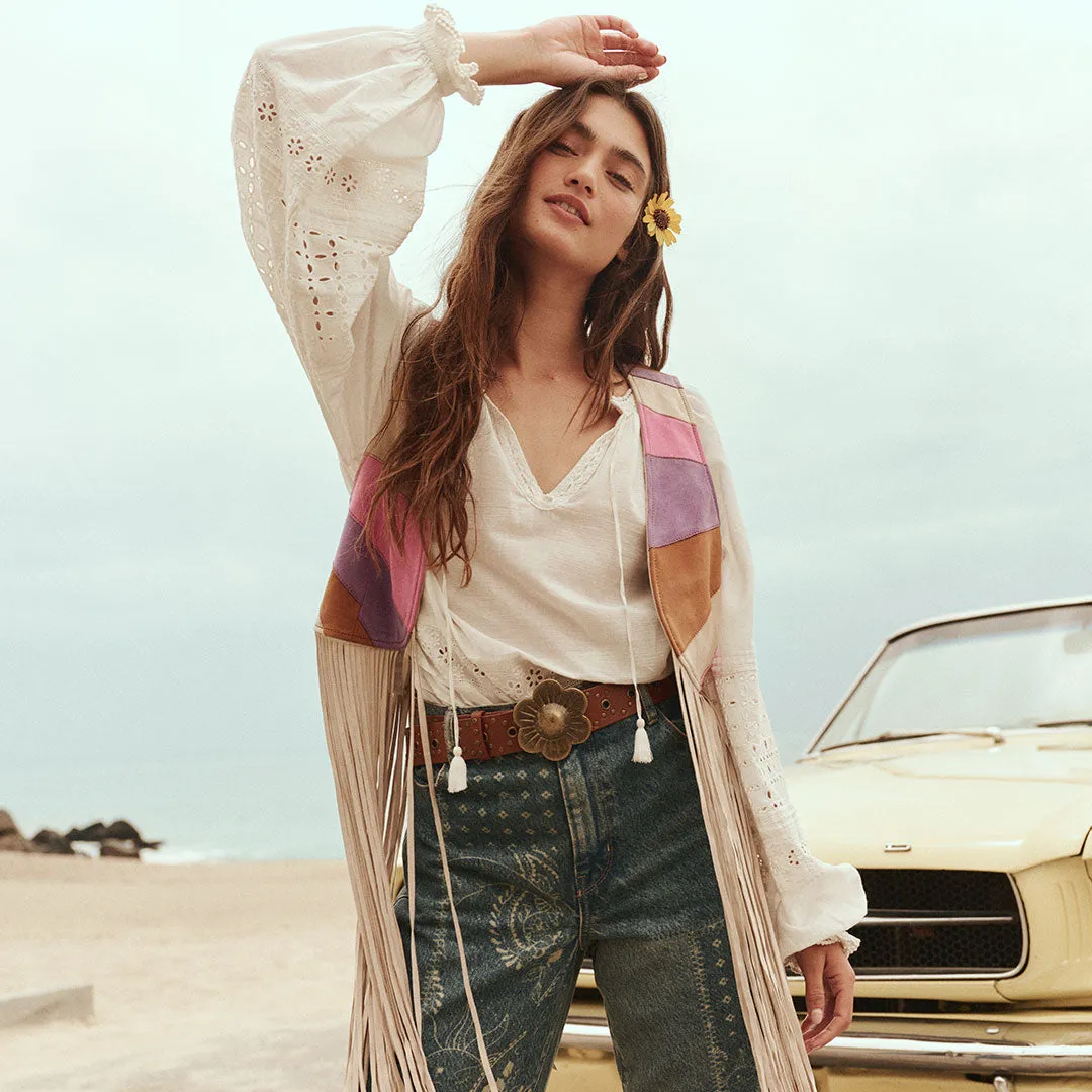 Love in the Afternoon Lace Blouse sold by Spell