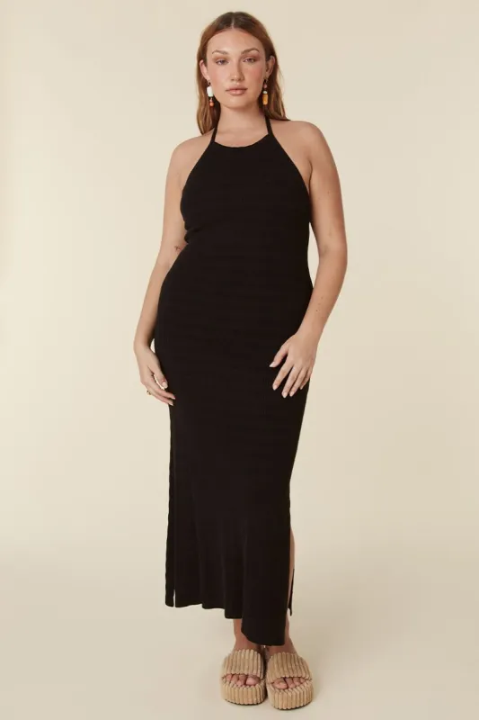 Sunray Knit Maxi Halter Dress sold by Spell