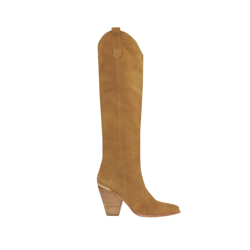 Montana Knee High Suede Boots sold by Spell