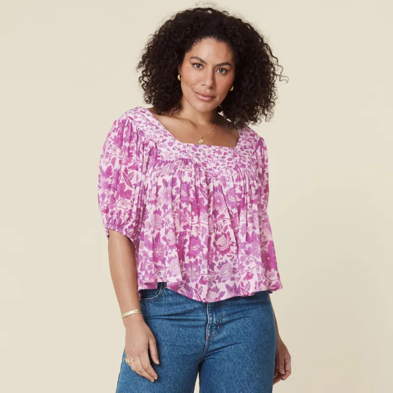 Mossy Short Sleeve Blouse sold by Spell