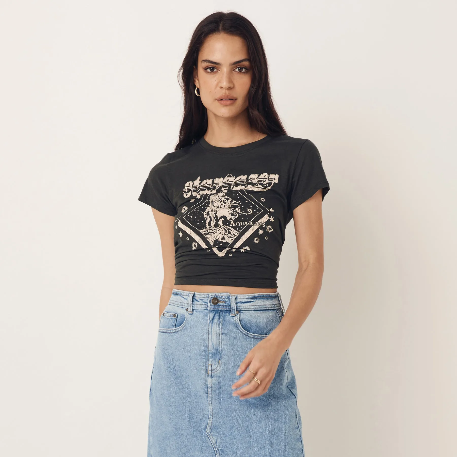 Aquarius Stargazer Tee sold by Spell