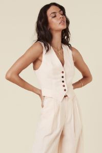 Every Single Day Linen Waistcoat sold by Spell