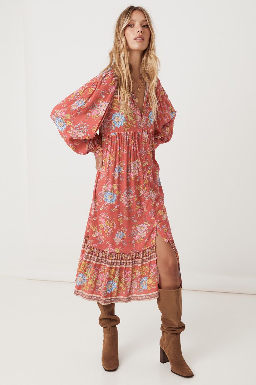 blue dress for baby girl Tully Meadowland Maxi Dress