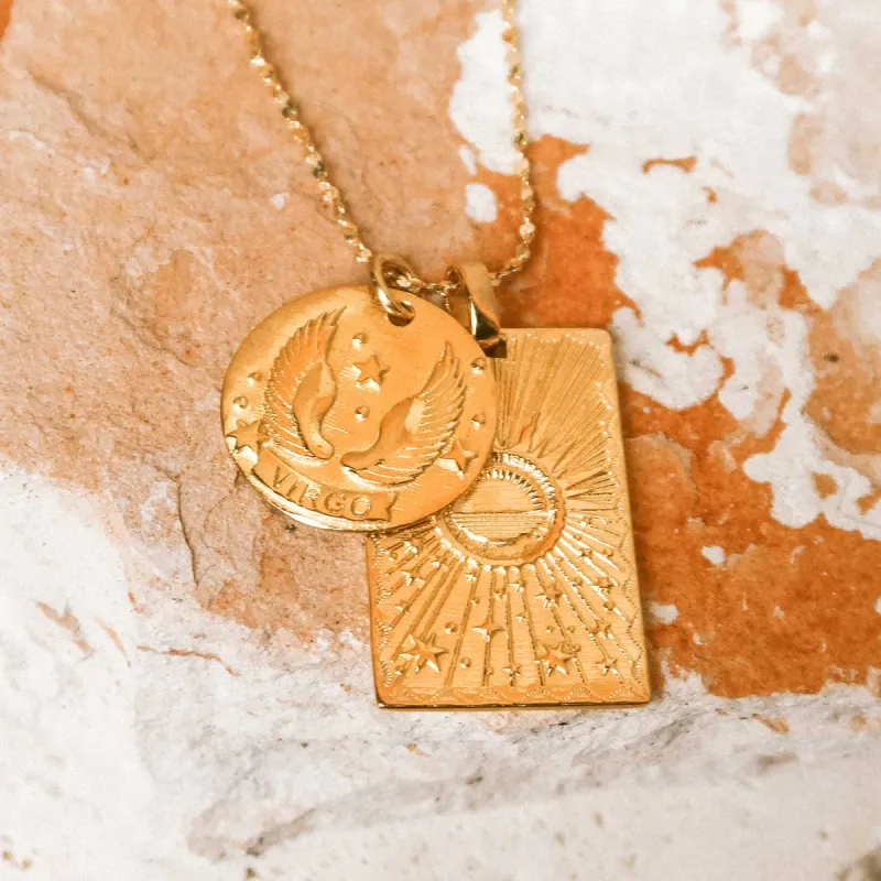 Virgo Stargazer Zodiac Necklace sold by Spell
