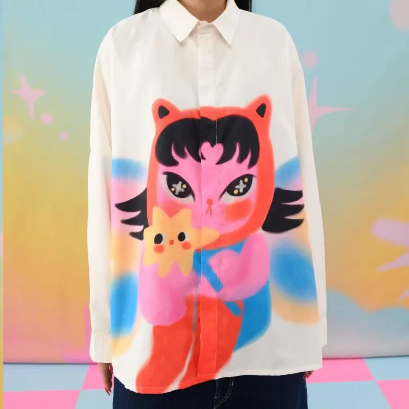 Pixie Pop Dream Oversized Long Shirt | Liunic on Things made by Liunic on Things