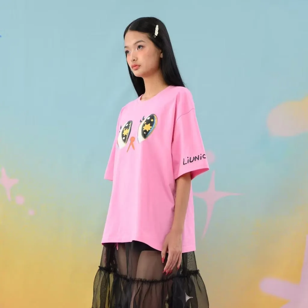 Pixie Pop Dream Pink Oversized T-shirt | Liunic on Things sold by Liunic on Things product image thumbnail 4