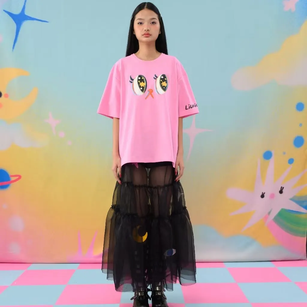 Pixie Pop Dream Pink Oversized T-shirt | Liunic on Things sold by Liunic on Things product image thumbnail 5
